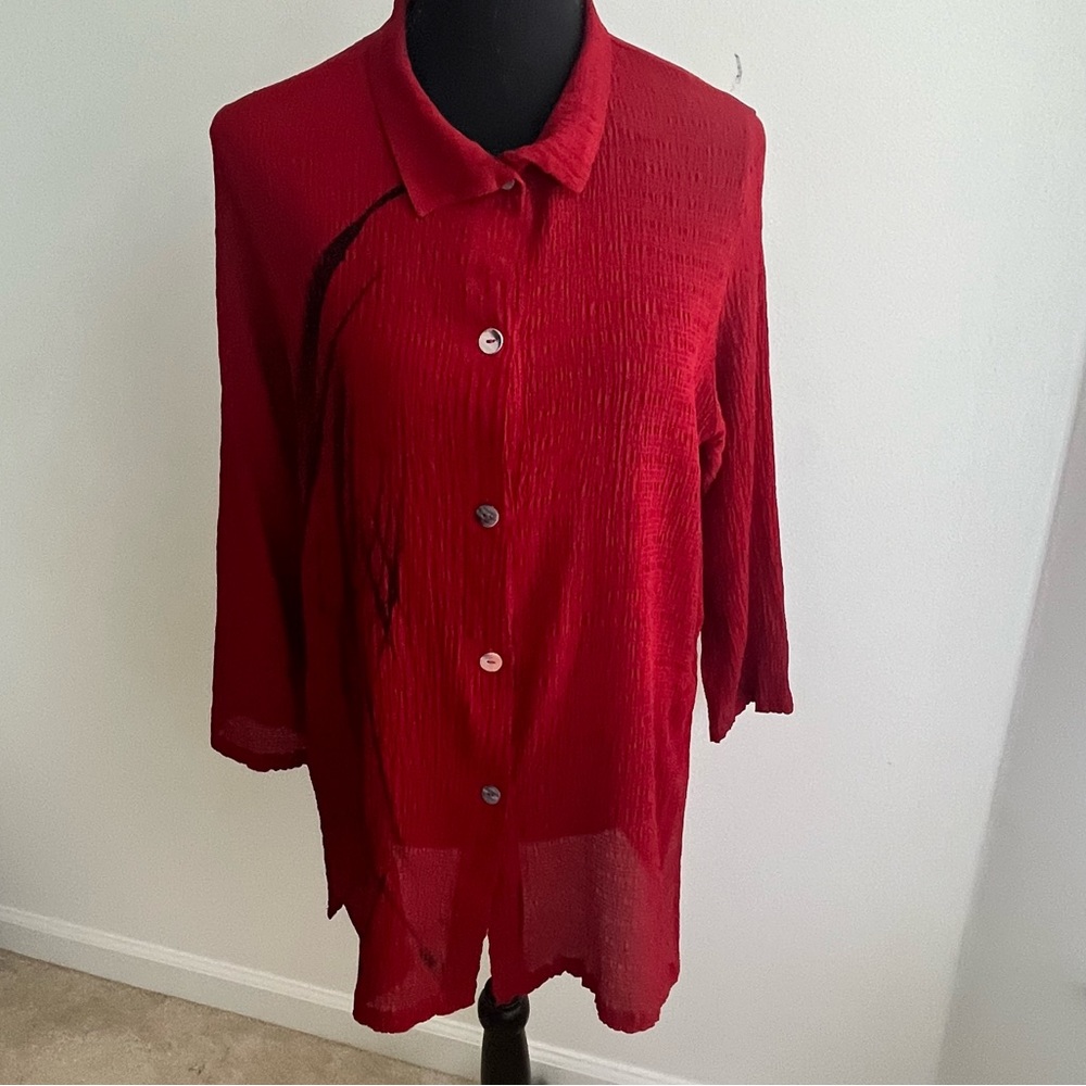 Silk Button Blouse